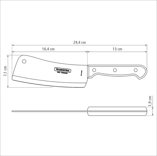 Knives Polywood Cleaver, 6"