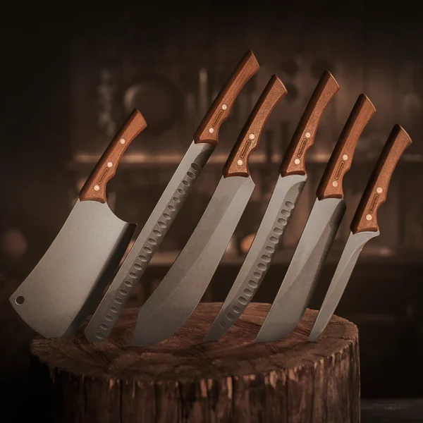 Churrasco Black Collection BBQ Knife Bundle, 8 PC